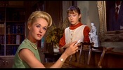 The Birds (1963)Tippi Hedren, Veronica Cartwright, West Side Road, Bodega Bay, California, green and painting